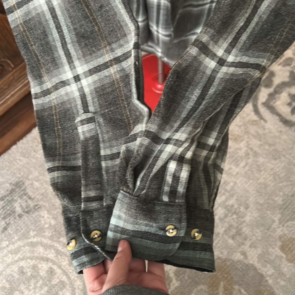 VINTAGE 70s Men’s Sears Roebuck Wool Plaid Shirt XLT Single Needle Tailoring - Picture 4 of 10